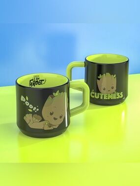 Zak Designs Color Change Baby Groot Ceramic Coffee Tea Mug